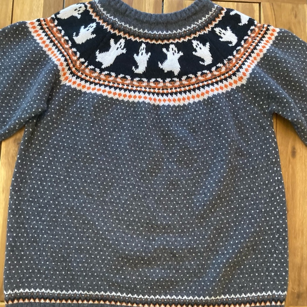 Kiel James Patrick Spooky Ghost Crewneck Sweater, XXL, Halloween - Picture 3 of 10